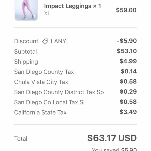 Dfyne Impact Leggings - Picture 5 of 5
